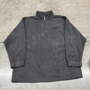 vintage southpole grey quarter zip fleece jacket size xl